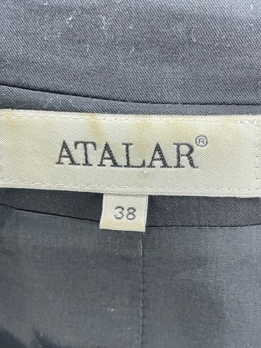 38 Beden siyah Renk Atalar Blazer %70 İndirimli.