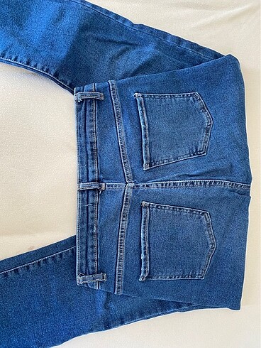 32 Beden lacivert Renk Koton Yüksek Bel Skinny Jean - W32 L32