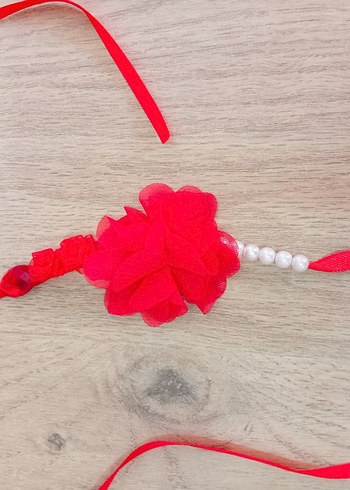 Kırmızı çiçekli kına bileklik  - Görsel 3