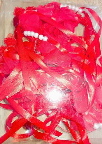 Kırmızı çiçekli kına bileklik  - Görsel 4