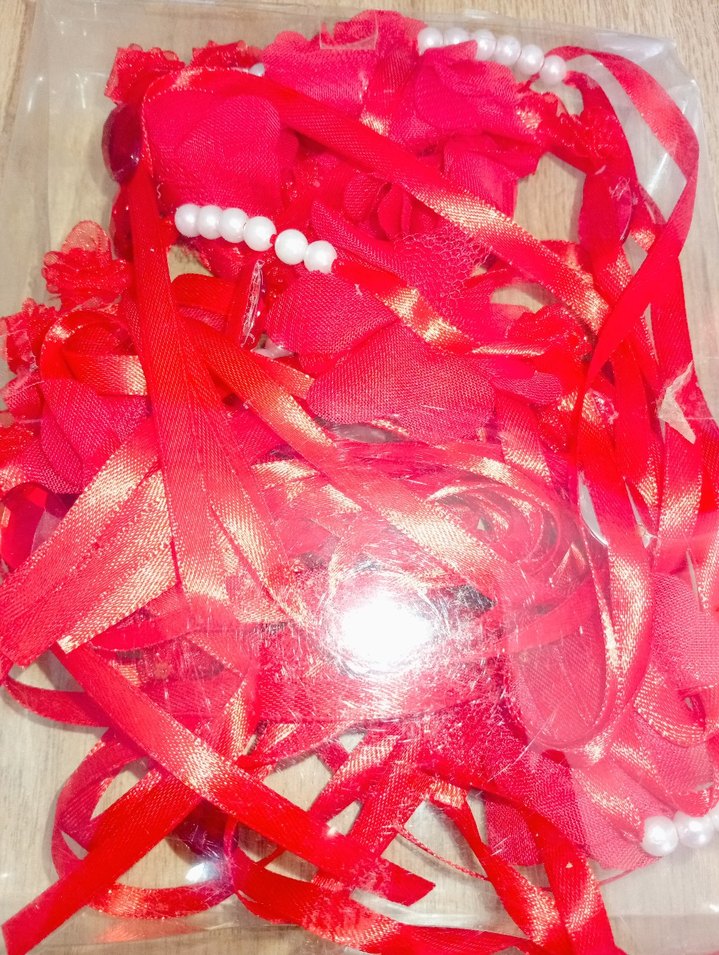 Kırmızı çiçekli kına bileklik  - Görsel 4