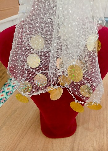 Beyaz Düğün mendili - Görsel 3