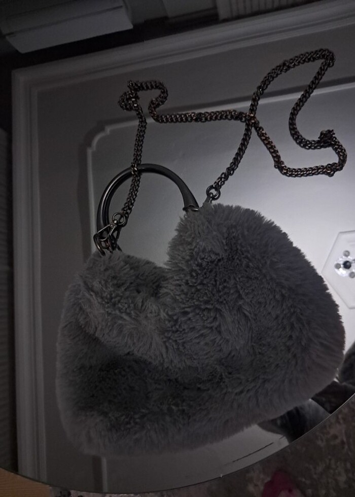 Stradivarius tüylü anta  - Görsel 3