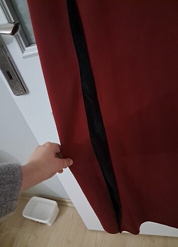 Bordo balık abiye - Görsel 2