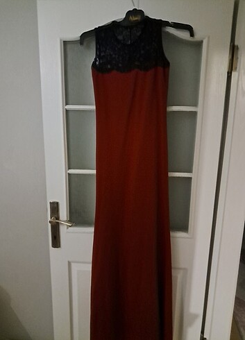 Bordo balık abiye - Görsel 3