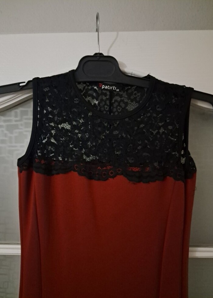 Bordo balık abiye - Görsel 4