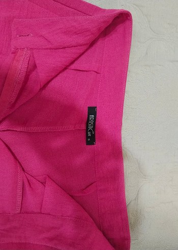 s Beden pembe Renk Pembe Yüksek Bel Mini Şort