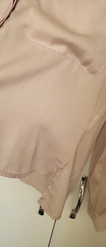 s Beden PULL&BEAR Pudra Pembe Hakim Yaka Gomlek