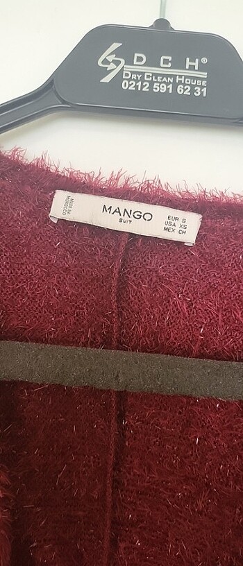 Mango Mango Bordo Parıltılı Hirka
