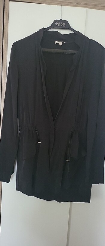 Twist Twist Siyah Midi Trenckot