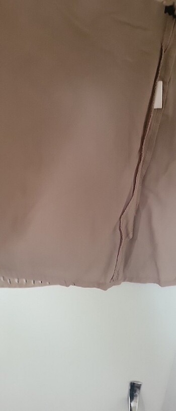 36 Beden camel Renk HERRY 100% Pamuk Vizon Desenli Etek