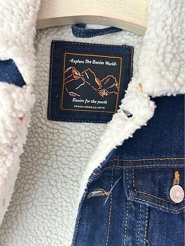 8 Yaş Beden Zara erkek cocuk kot ceket(sherpa) 8 yas