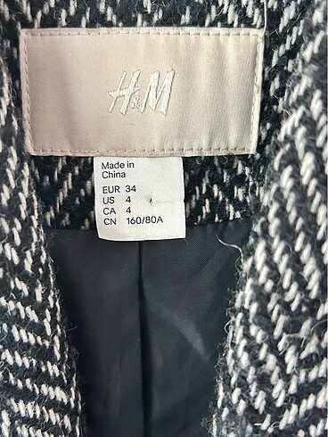 xs Beden H&M kadin palto XS beden
