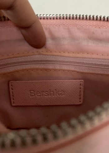 Zincir Detaylı Pastel Pembe Deri Kadın Çanta - Görsel 4