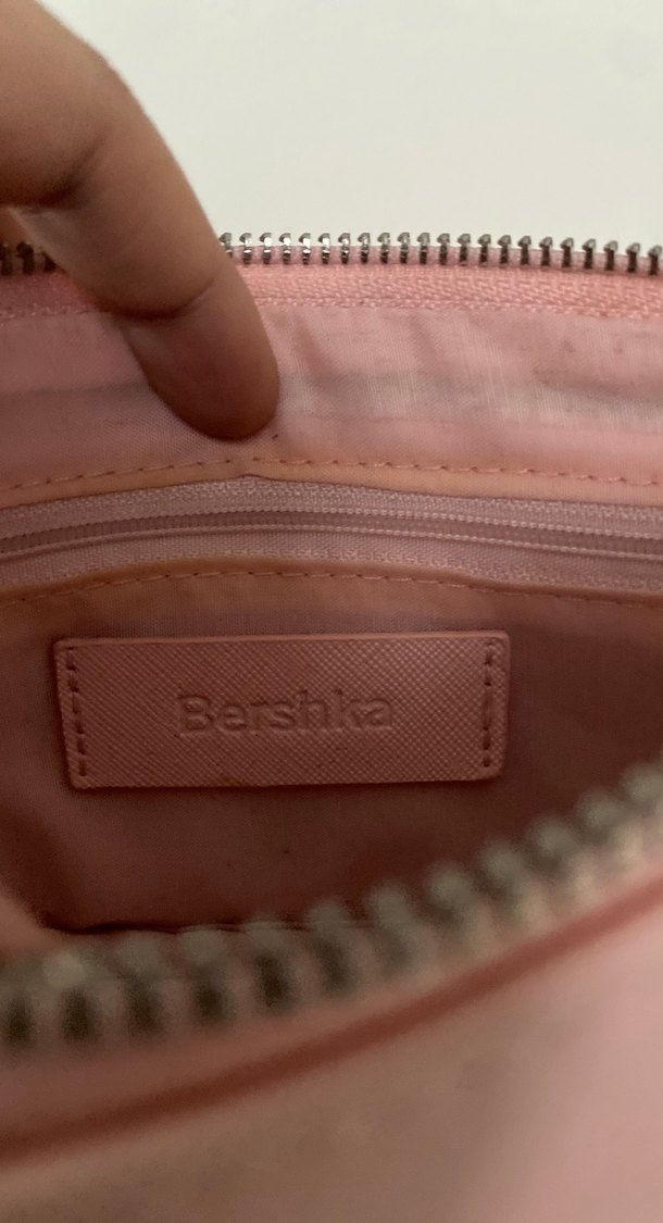 Zincir Detaylı Pastel Pembe Deri Kadın Çanta - Görsel 4