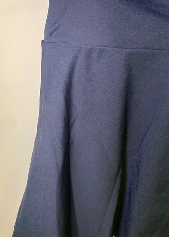 Kadın Lacivert Mini Pilili Etek - Görsel 2