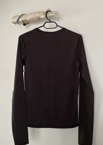 Kahverengi Zata Bluz - Görsel 3