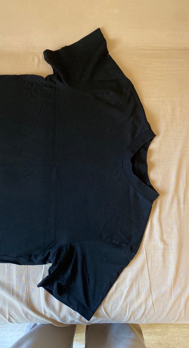 Siyah Oversize Tişört - Görsel 4