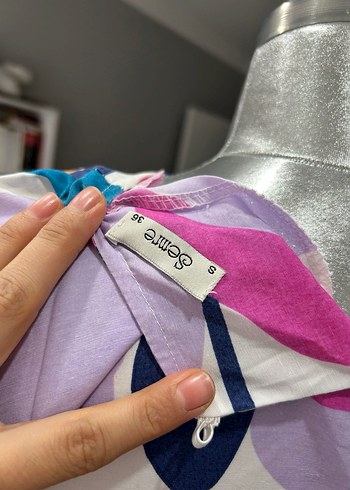 Çiçek Desenli Uzun Bohem Elbise - Görsel 5