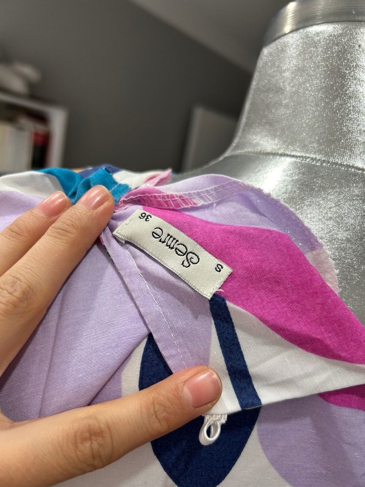 Çiçek Desenli Uzun Bohem Elbise - Görsel 5