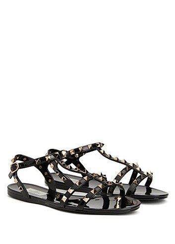 Valentino Garavani Rockstud Siyah Kadın Sandalet