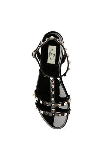 37 Beden siyah Renk Valentino Garavani Rockstud Siyah Kadın Sandalet