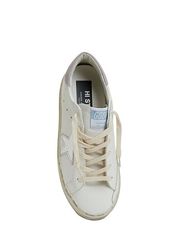 37 Beden Golden Goose Hi-Star Beyaz Lila Kadın Deri Sneaker