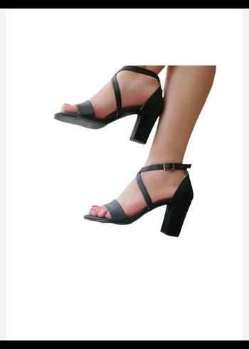 siyah topuklu ayakkabı 9cm
