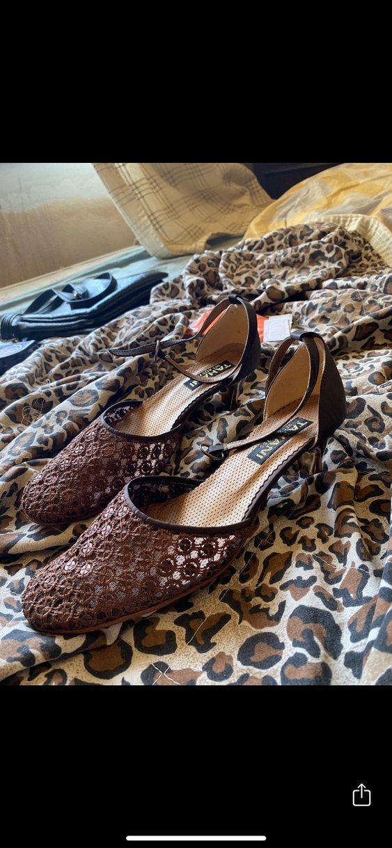 Kahverengi Tokalı Kadın Espadril Stiletto - Görsel 2