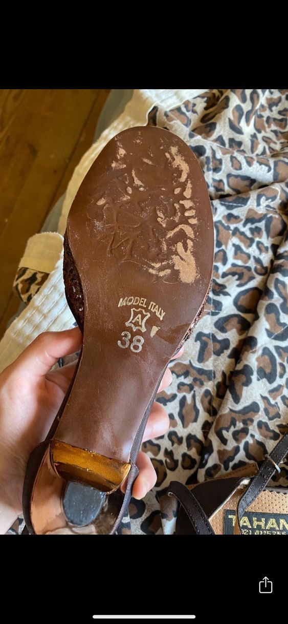 Kahverengi Tokalı Kadın Espadril Stiletto - Görsel 5
