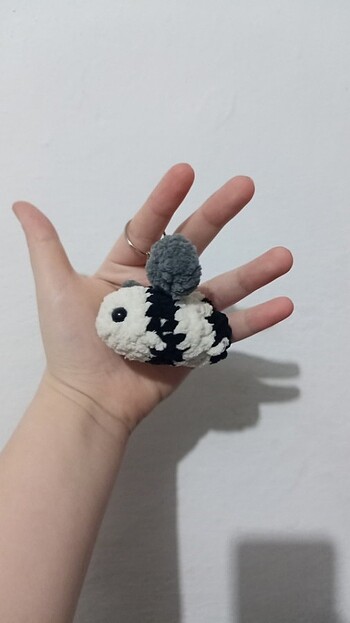 Tasarımcı Zebra arı anahtarlık
