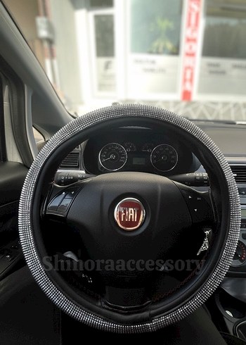 Taşlı tasarım gümüş direksiyon kılıfı - Görsel 2