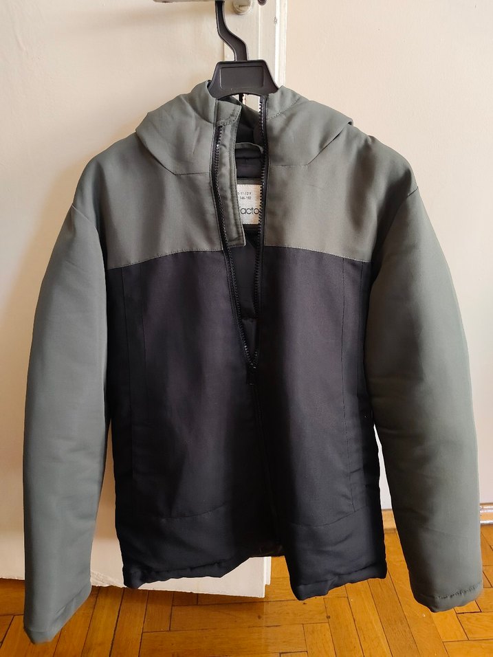 Erkek çocuk mont haki-siyah renk - Görsel 5