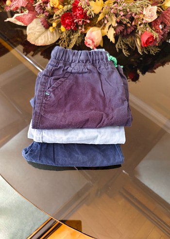 3 parça geniş Kesim Erkek çocuk 3-4 yaş  Şortlar Kemerli - Görsel 4