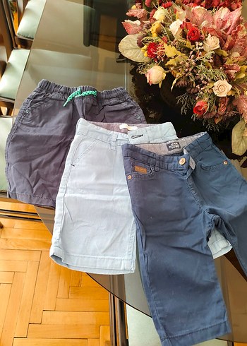 3 parça geniş Kesim Erkek çocuk 3-4 yaş  Şortlar Kemerli - Görsel 3