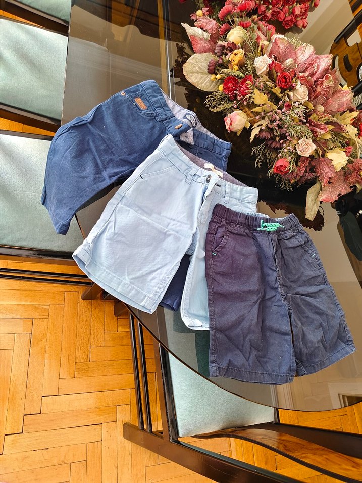 3 parça geniş Kesim Erkek çocuk 3-4 yaş  Şortlar Kemerli - Görsel 2