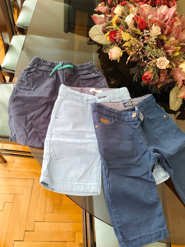 3 parça geniş Kesim Erkek çocuk 3-4 yaş  Şortlar Kemerli - Görsel 3