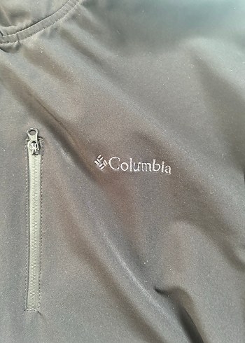 Columbia Siyah Fermuarlı Erkek Yağmurluk - Görsel 2