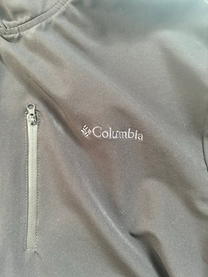 Columbia Siyah Fermuarlı Erkek Yağmurluk - Görsel 2