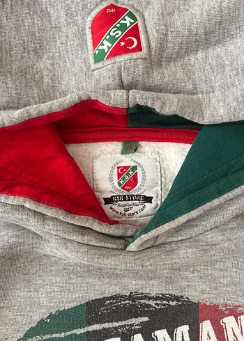 Erkek Gri Kapüşonlu Fermuarlı Sweatshirt - Görsel 2