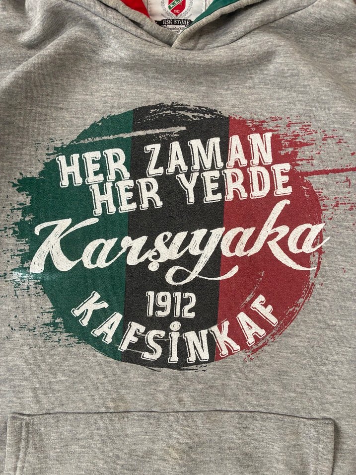 Erkek Gri Kapüşonlu Fermuarlı Sweatshirt - Görsel 4