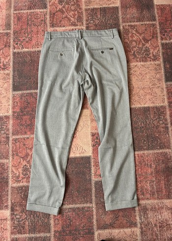 Gri Pamuklu Kemerli Erkek Pantolon - Görsel 6