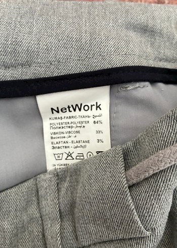 Gri Pamuklu Kemerli Erkek Pantolon - Görsel 4