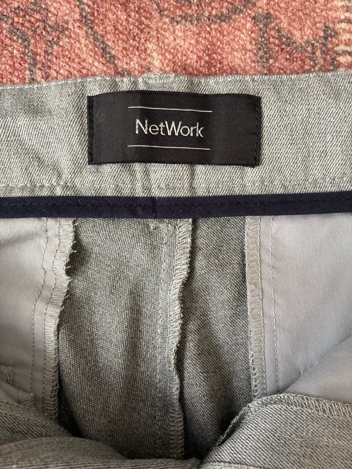 Gri Pamuklu Kemerli Erkek Pantolon - Görsel 2