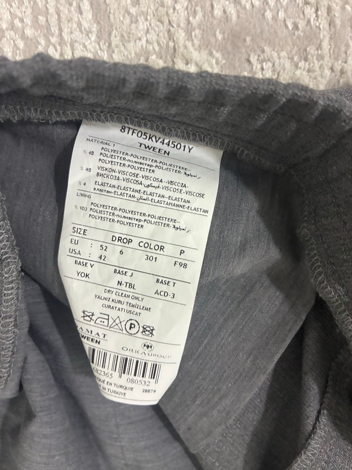 Regular Fit Gri Keten Erkek Pantolon - Görsel 2