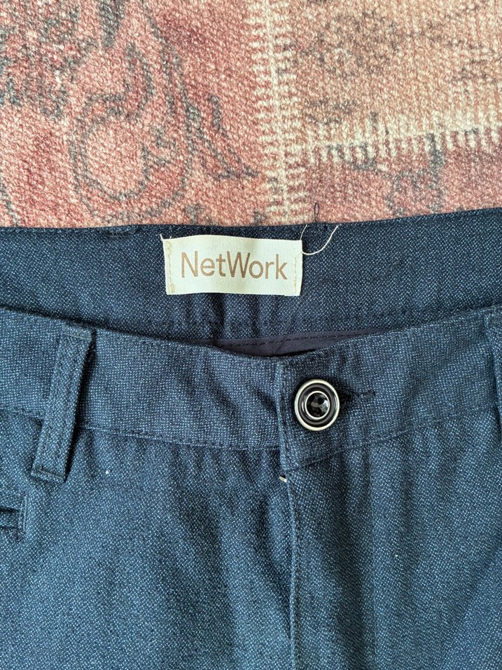 Erkek Lacivert Denim Rahat Kesim Pantolon - Görsel 2