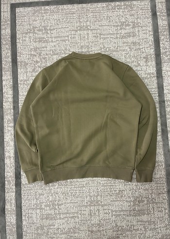 Erkek Haki Renkli Bisiklet Yaka Sweatshirt - Görsel 3