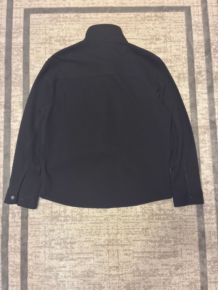 Düğmeli Siyah Erkek Uzun Kollu Gömlek - Görsel 4