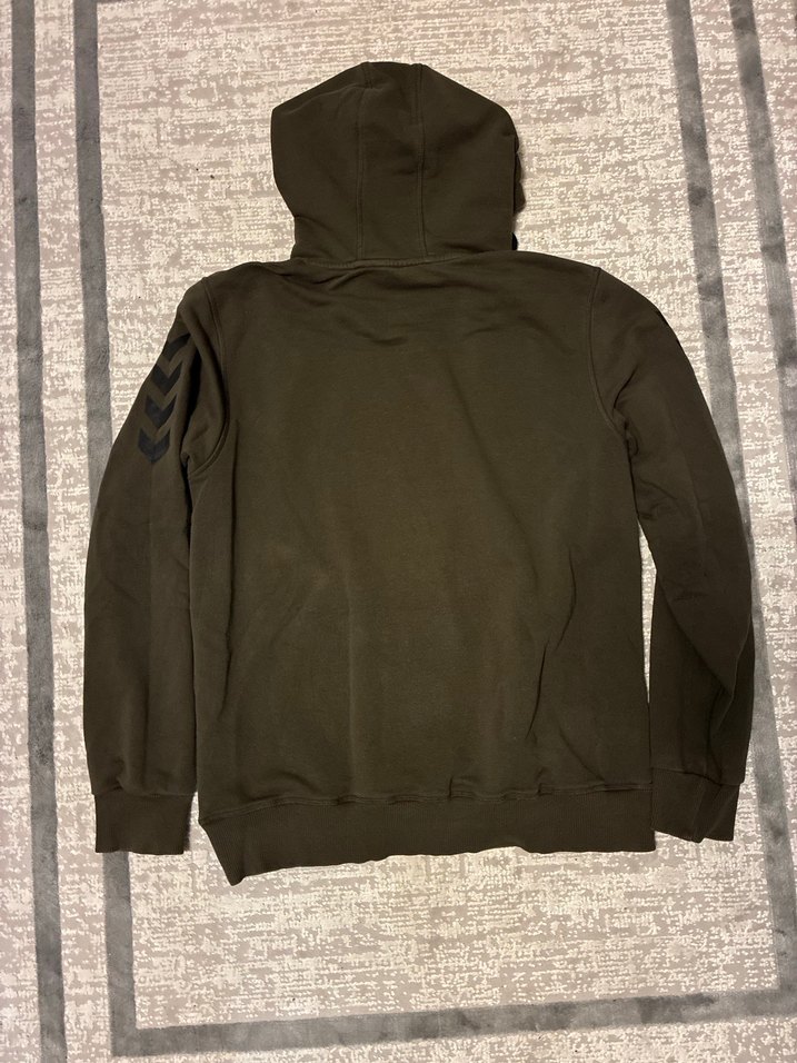 Haki Kapüşonlu Erkek Sweatshirt - Görsel 5