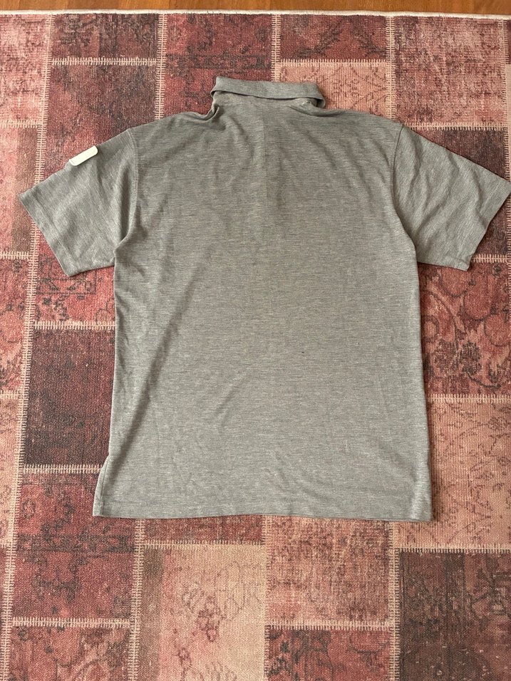 Erkek Gri Kısa Kollu Polo Tişört - Görsel 5